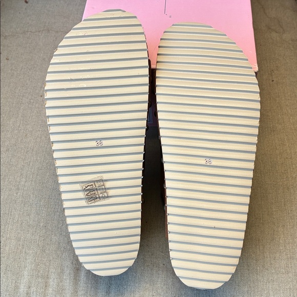 NWT Free People Rule Breaker Flatform Sandals in Chocolate Suede size 38 - Picture 10 of 12